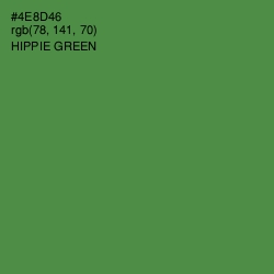 #4E8D46 - Hippie Green Color Image