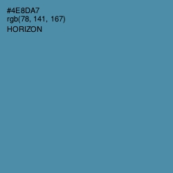 #4E8DA7 - Horizon Color Image