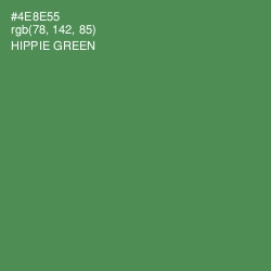 #4E8E55 - Hippie Green Color Image