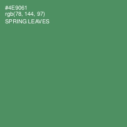 #4E9061 - Spring Leaves Color Image