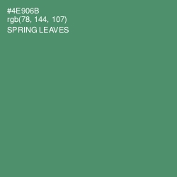 #4E906B - Spring Leaves Color Image