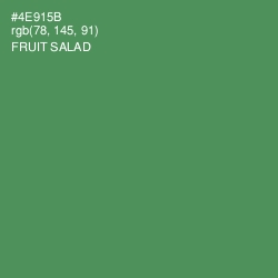 #4E915B - Fruit Salad Color Image