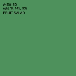 #4E915D - Fruit Salad Color Image