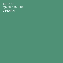 #4E9177 - Viridian Color Image