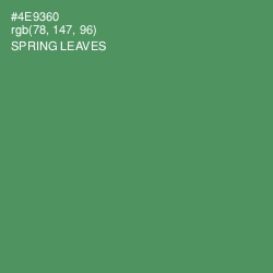 #4E9360 - Spring Leaves Color Image