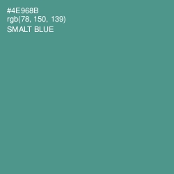 #4E968B - Smalt Blue Color Image