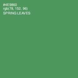 #4E9860 - Spring Leaves Color Image