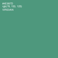 #4E997D - Viridian Color Image