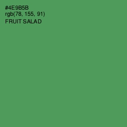 #4E9B5B - Fruit Salad Color Image