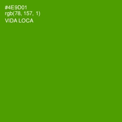 #4E9D01 - Vida Loca Color Image