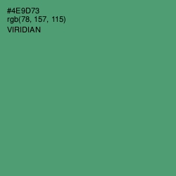 #4E9D73 - Viridian Color Image