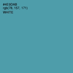 #4E9DAB - Hippie Blue Color Image