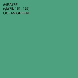 #4EA17E - Ocean Green Color Image