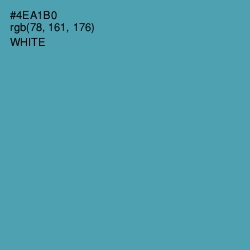 #4EA1B0 - Fountain Blue Color Image