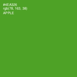 #4EA326 - Apple Color Image