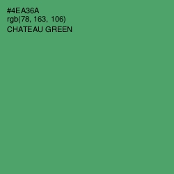 #4EA36A - Chateau Green Color Image
