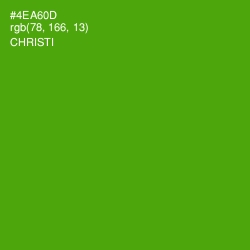 #4EA60D - Christi Color Image