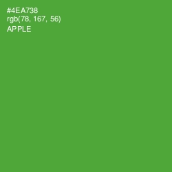 #4EA738 - Apple Color Image