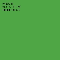 #4EA744 - Fruit Salad Color Image