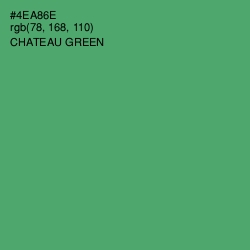 #4EA86E - Chateau Green Color Image