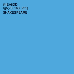 #4EA8DD - Shakespeare Color Image