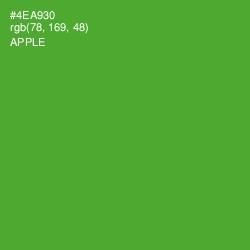 #4EA930 - Apple Color Image
