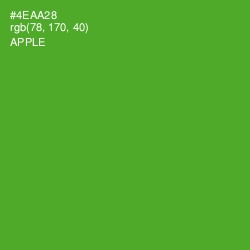 #4EAA28 - Apple Color Image