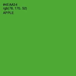 #4EAA34 - Apple Color Image