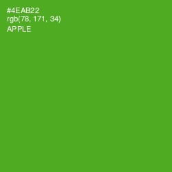 #4EAB22 - Apple Color Image