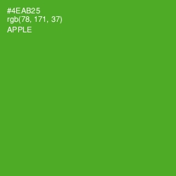 #4EAB25 - Apple Color Image