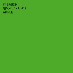 #4EAB29 - Apple Color Image