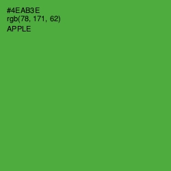 #4EAB3E - Apple Color Image