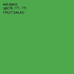 #4EAB4D - Fruit Salad Color Image