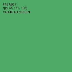 #4EAB67 - Chateau Green Color Image