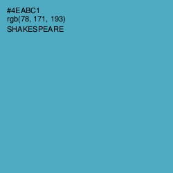 #4EABC1 - Shakespeare Color Image