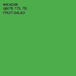 #4EAD4B - Fruit Salad Color Image