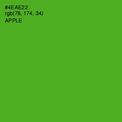 #4EAE22 - Apple Color Image