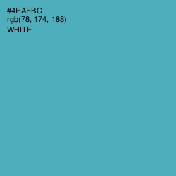 #4EAEBC - Fountain Blue Color Image