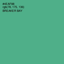 #4EAF88 - Breaker Bay Color Image