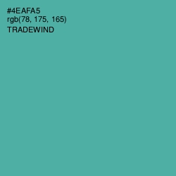 #4EAFA5 - Tradewind Color Image