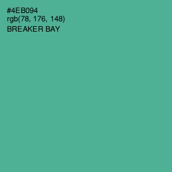 #4EB094 - Breaker Bay Color Image