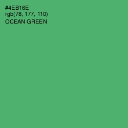 #4EB16E - Ocean Green Color Image