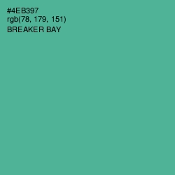 #4EB397 - Breaker Bay Color Image