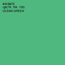 #4EB87E - Ocean Green Color Image