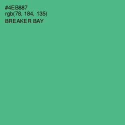 #4EB887 - Breaker Bay Color Image