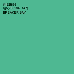 #4EB893 - Breaker Bay Color Image