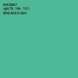 #4EB897 - Breaker Bay Color Image