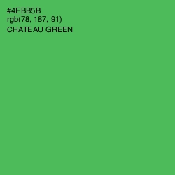 #4EBB5B - Chateau Green Color Image