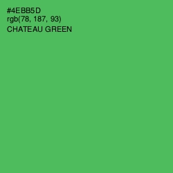 #4EBB5D - Chateau Green Color Image