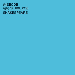 #4EBCDB - Shakespeare Color Image